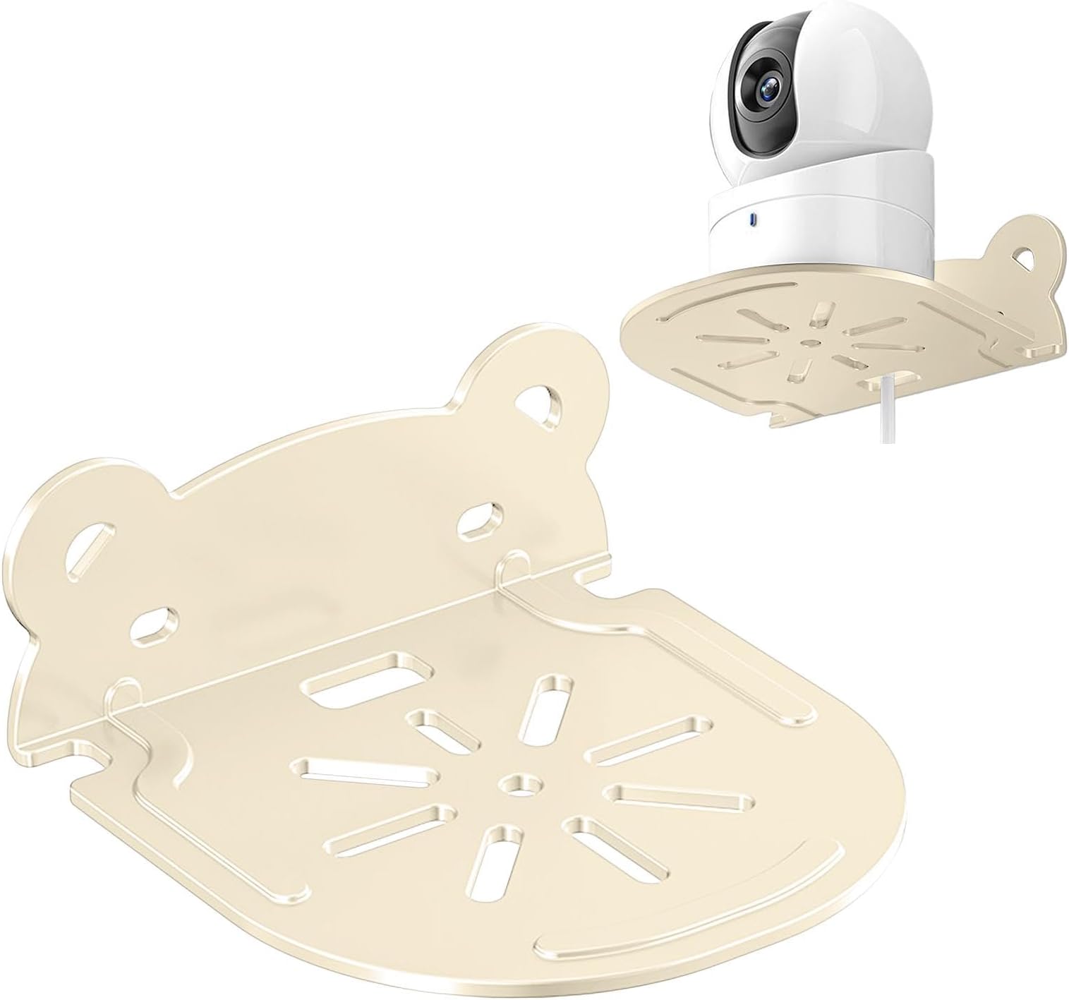 Security Camera Wall Mount Socket, Wall Mount Bracket for Security Camera Seki Seki Owned Wall Wall Wall, Device Floating Shelf - Punching Media Player, W