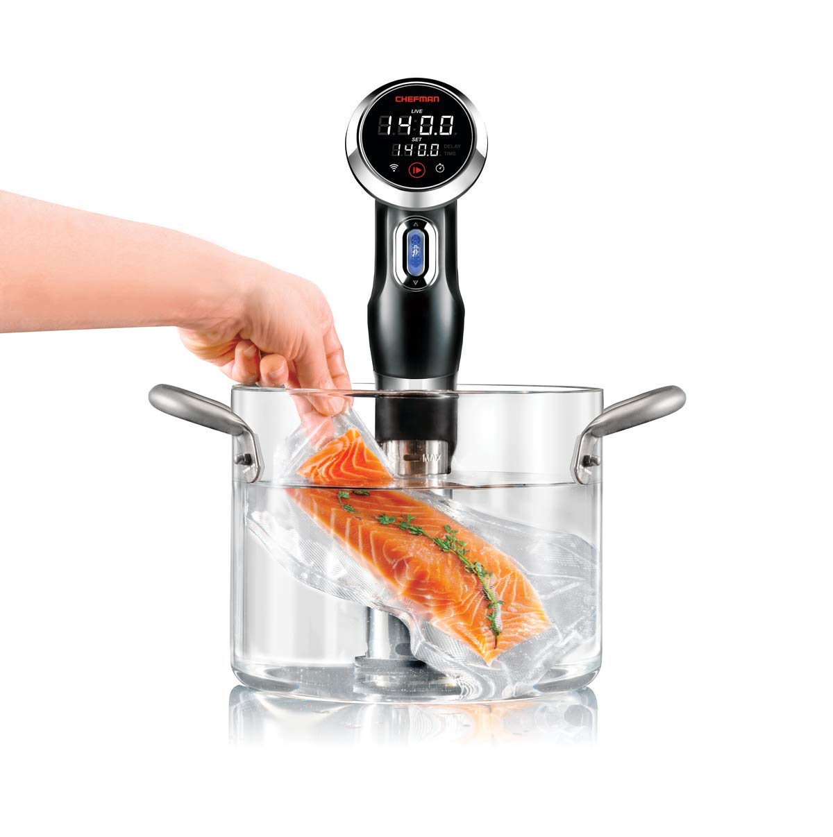 Chefman RJ39-WIFI-CA Sous Vide Immersion Circulator with Wi-Fi