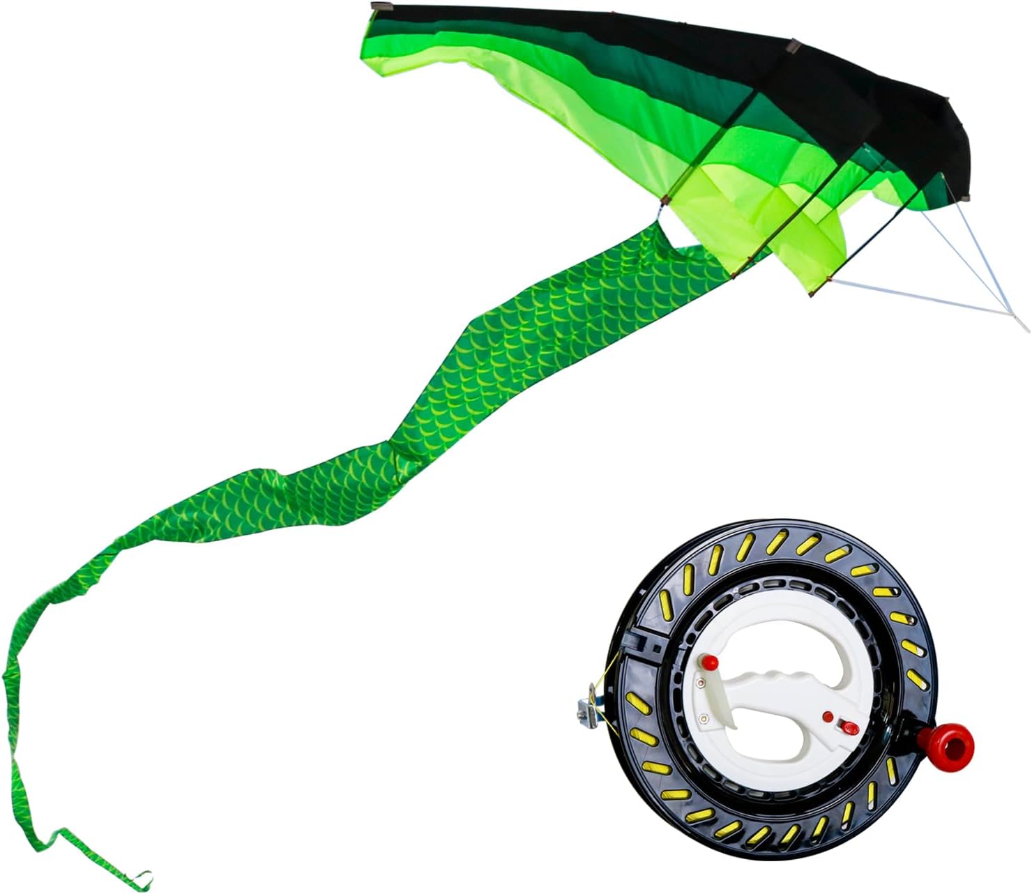 Professional Adult Kite and 10.3in Kite String Wheel（Black）