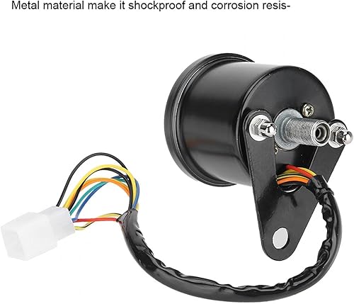 Miniatura 4 de KIMISS Luz de fondo LED de 12 V para motocicleta, kit de medidor de velocímetro de doble odómetro Cafe Racer + medidor de odómetro universal para