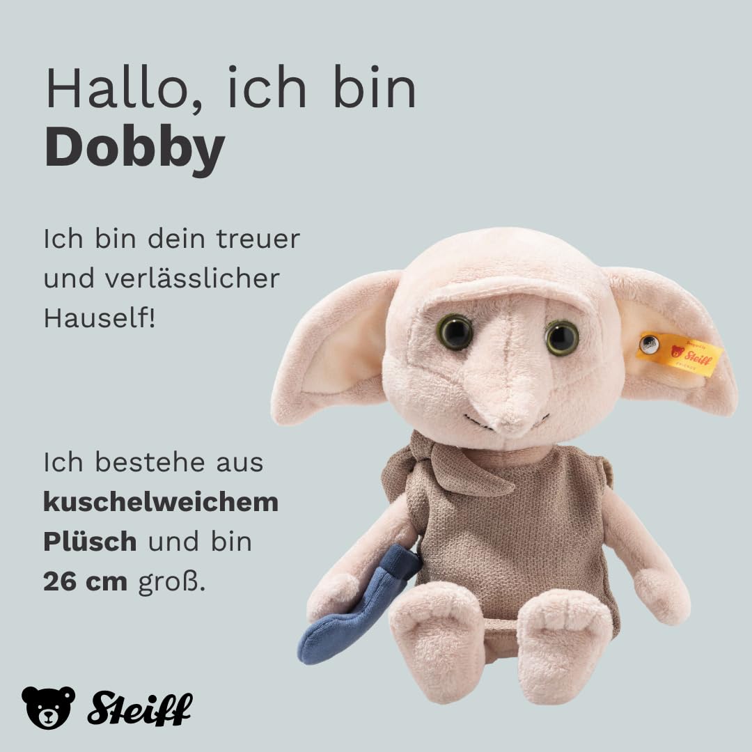 Steiff Kuscheltier Dobby, Harry Potter, Süßes Stofftier mit