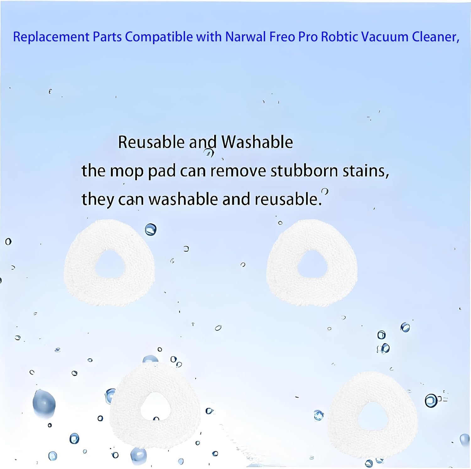 Replacement Accessories Kit For Narwal Freo Pro: 14 pack Parts Main Brush Side Brush Filter Dust Bags Mop Pad Spare Attachments