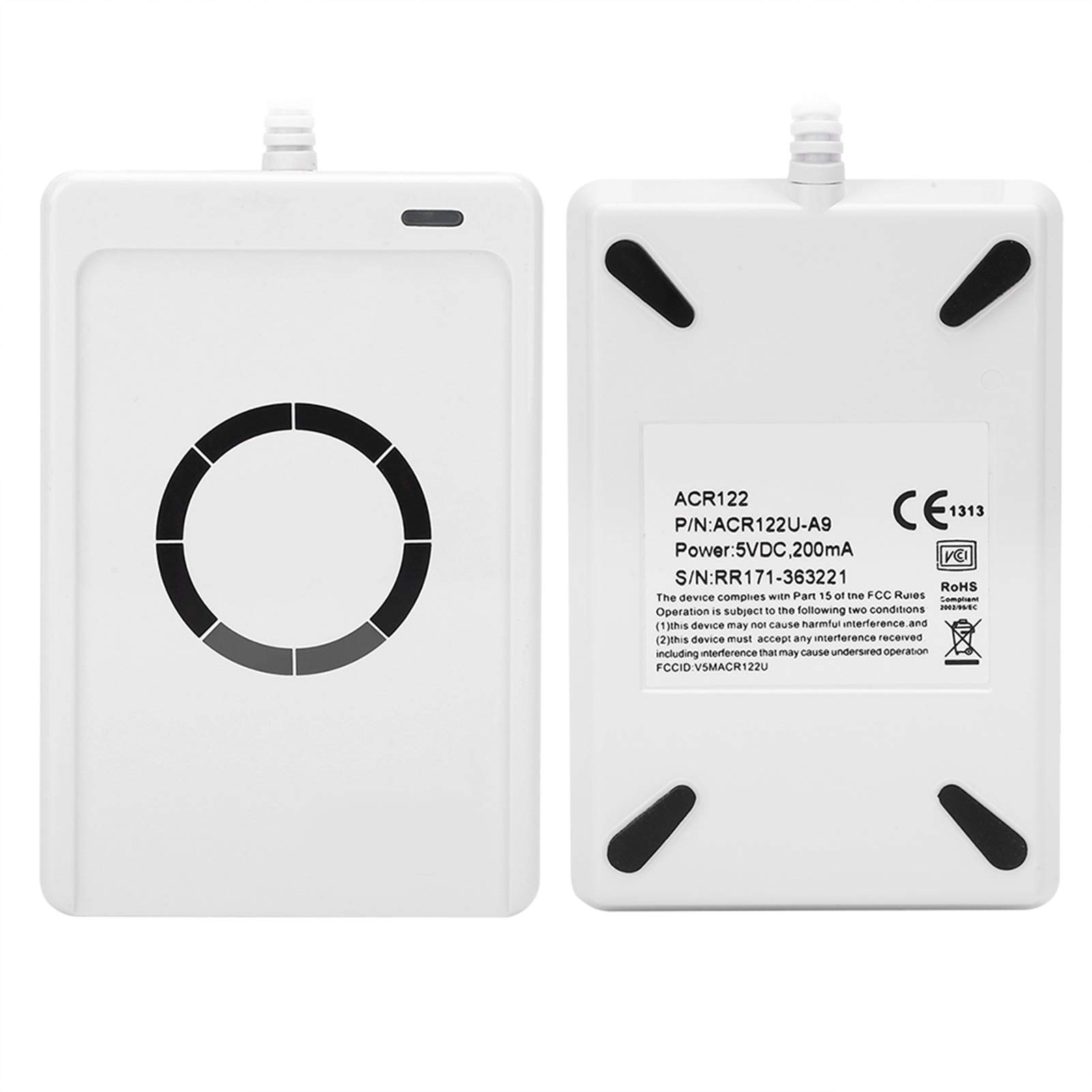 ACR122U NFC-Kartenleser, kontaktloser RFID-IC-Kartenschreiber, tragbares USB-Kopierwerkzeug, 13,56 MHz, für Zugangskontrollzahlungen