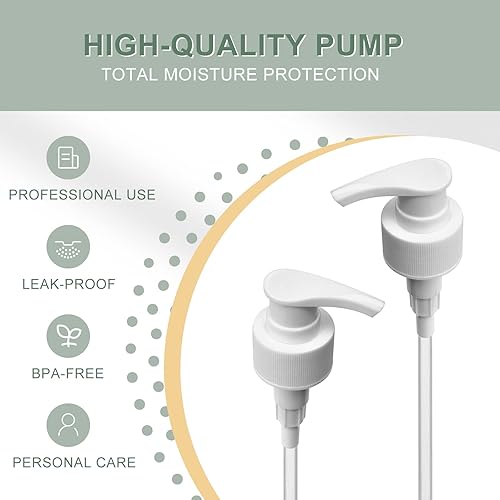 Miniatura 8 de Dispensador de bomba de litro, universal 28410, tapa de bomba Balck de repuesto superior, se adapta a la mayoría de botellas de 1 litro (33.8 onzas)