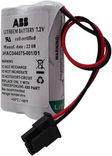 Miniatura 7 de 3HAC044075-00101 7.2V SMB Batería para ABB Robot CPU ABBTA521 ABB3HAC16831-1