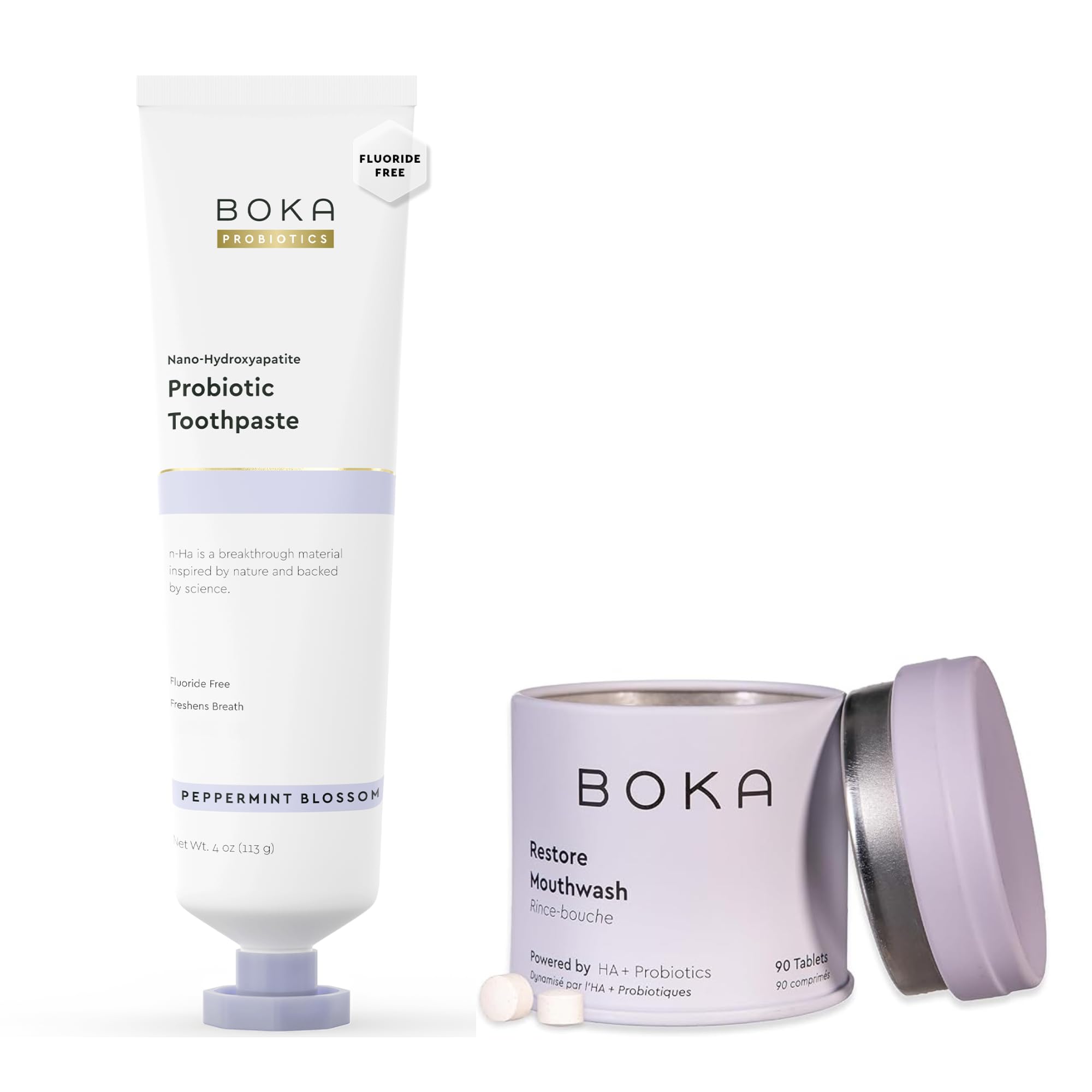 Amazon.com: Boka Fluoride Free Probiotic Toothpaste Peppermint