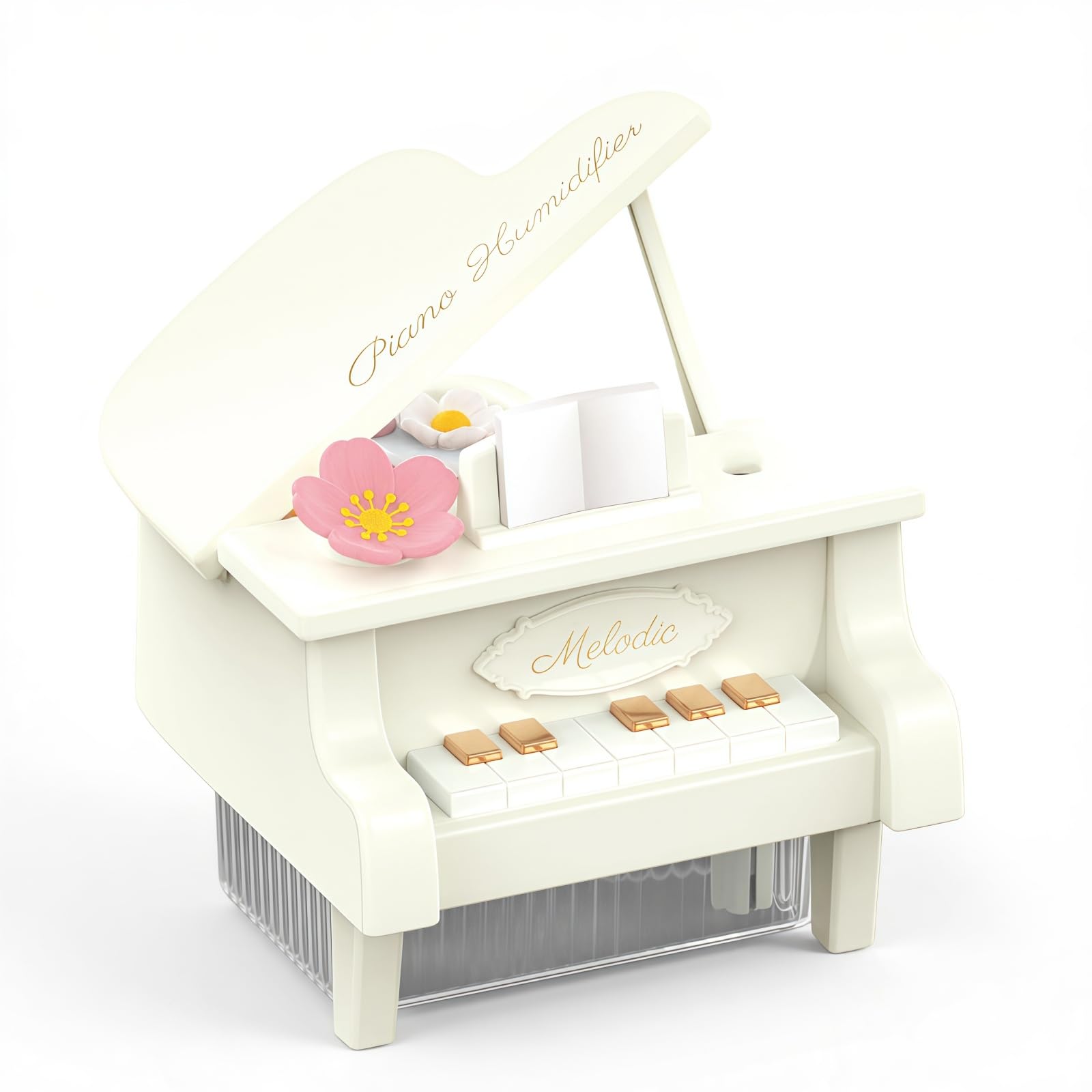 Humidificateur portable contre l'air sec avec grand réservoir 350ml blanc