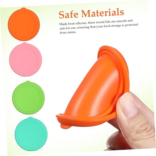 Miniatura 6 de Tapas redondas de silicona para almacenamiento de alimentos, repuesto para tarro de vidrio, tarro de miel, a prueba de fugas, fácil de limpiar