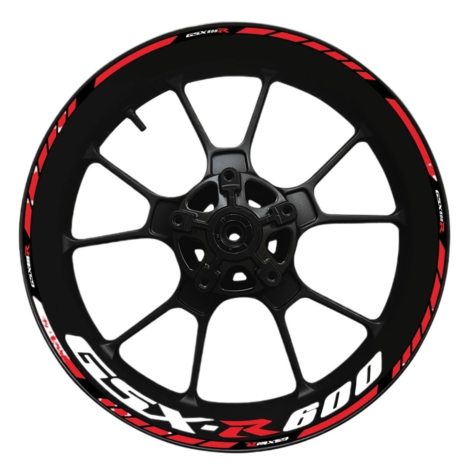 Calcomanía Decorativa para Buje Rueda Modificado, Pegatinas Borde Grueso para Llanta Motocicleta para S&uzuki GSXR600(Set Meal 19)