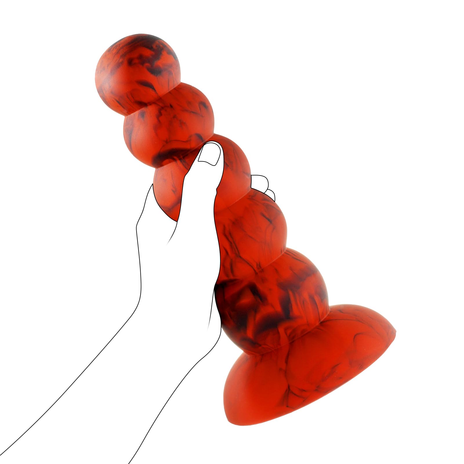 9 44inch Liquid Silicone Anal Plug Anal Training Sets for Advanced Users Super Long Thick Anal Beads G