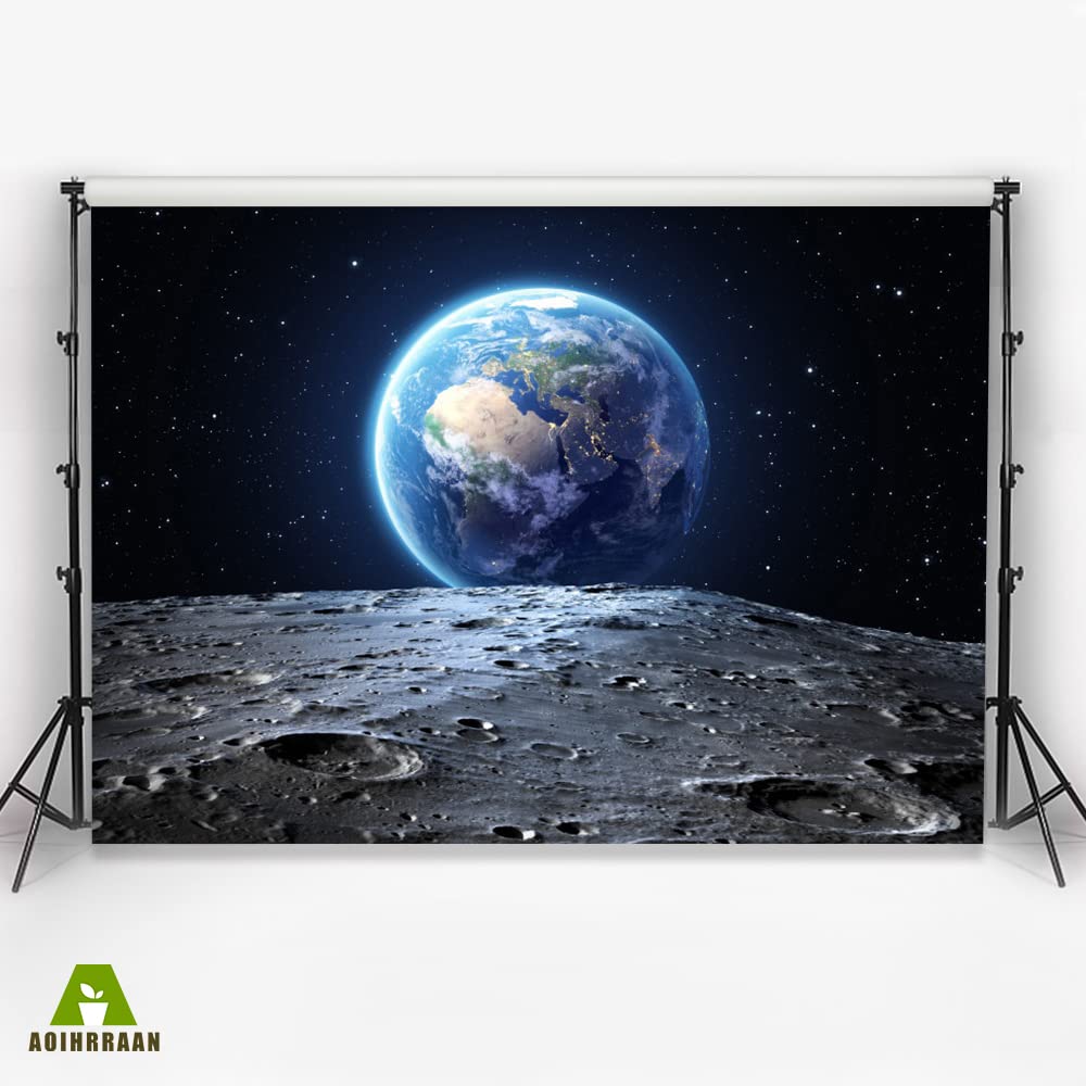 Aoihrraan 3,5x2,5m Désert Désolé Toile De Fond Aride Aride Arbre Vert Arbuste Plante Montagnes Désert Ciel Bleu Paysage Naturel Photographie Voyage Vacances Portrait Accessoires Studio Photo Vinyle