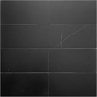 Black Honed Marble Subway Tile – 3