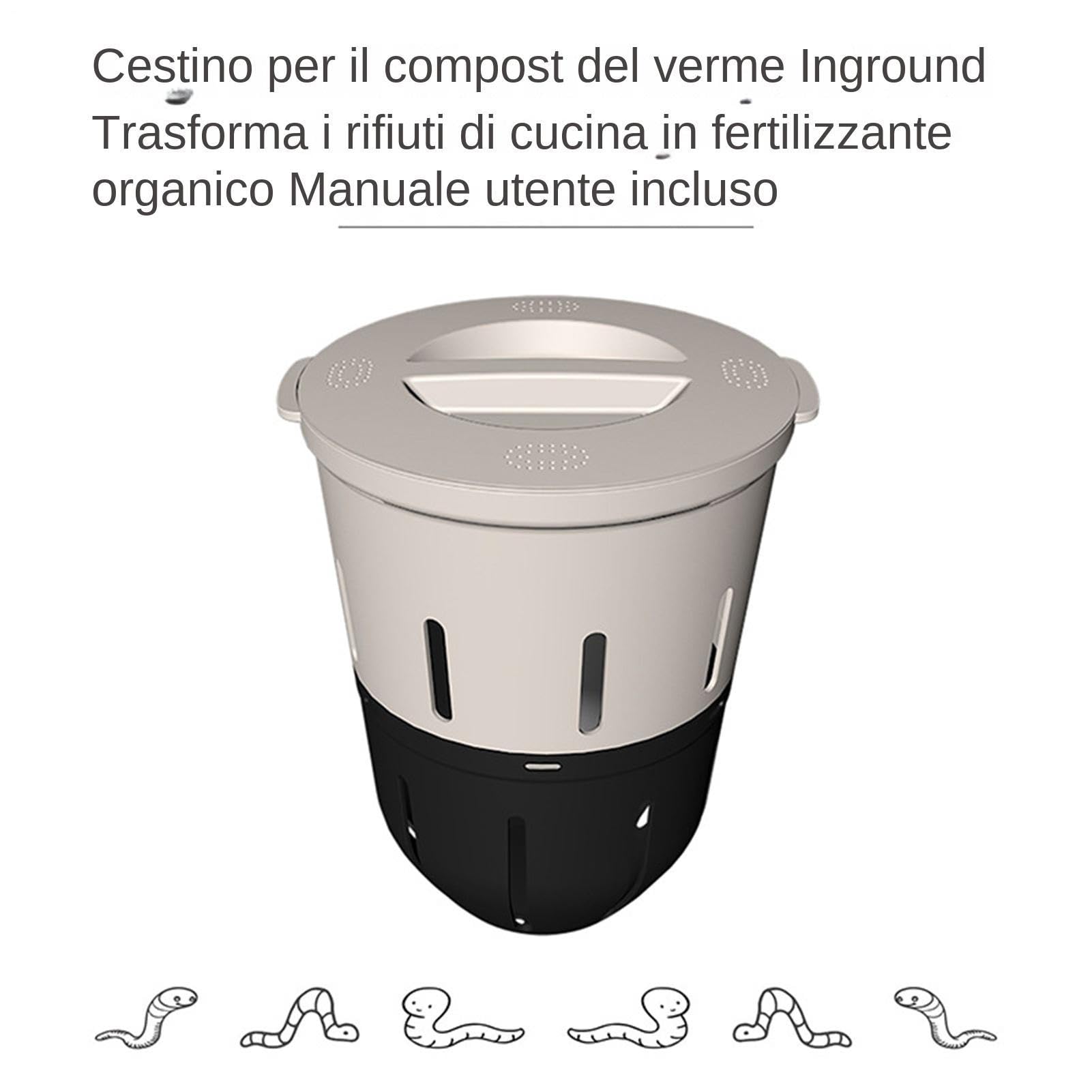 Compostiera Interrata Compostatore Esterno da 12,5 Litri