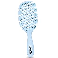 Vista 2 de Cepillo desenredante Flex para el cabello (azul bebé)