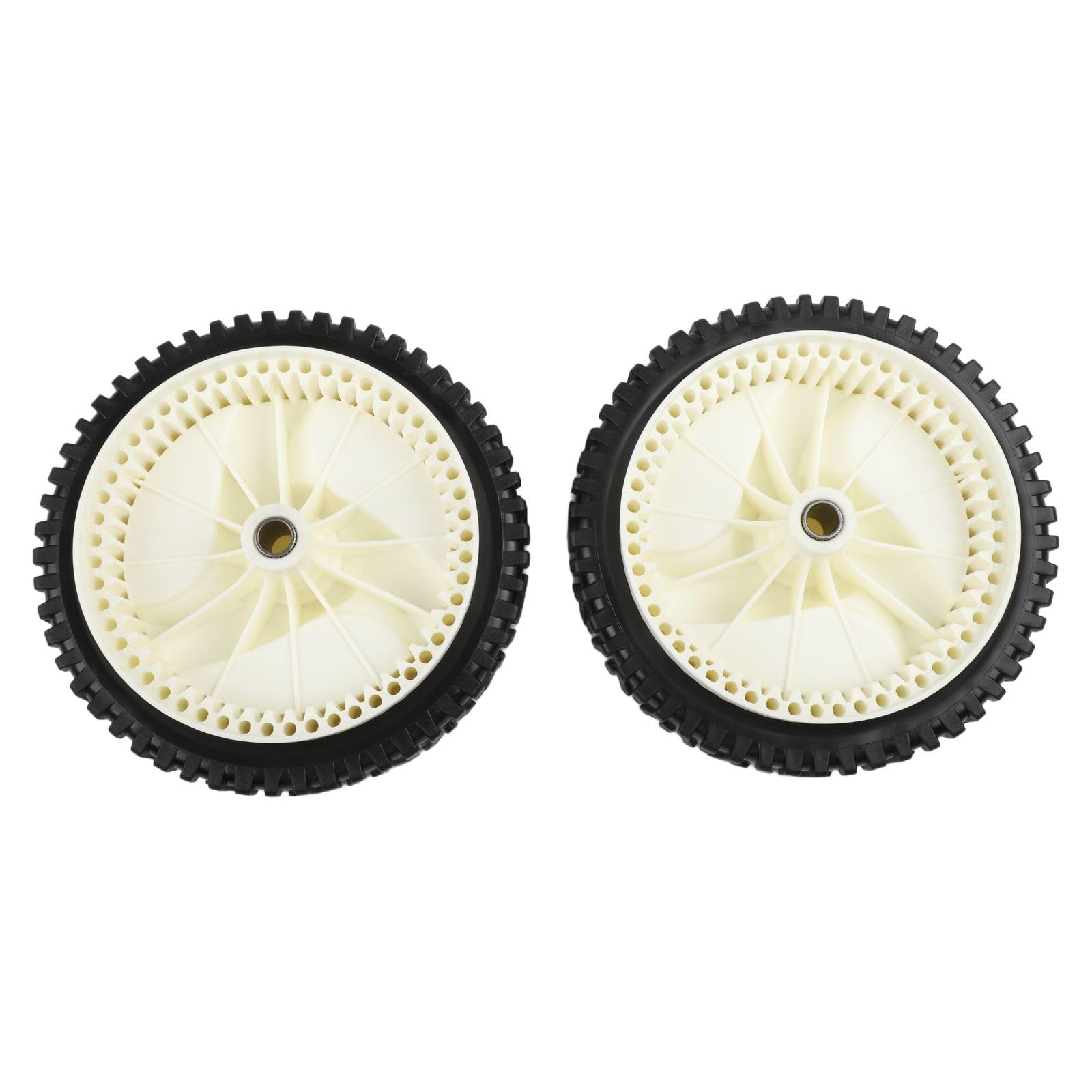 EasyByMall Ruedas de transmisión delanteras de 8 pulgadas para cortacésped, piezas de repuesto de goma de 53 dientes compatibles con Craftsman 917370431 917370441, 1-3/4 pulgadas de ancho