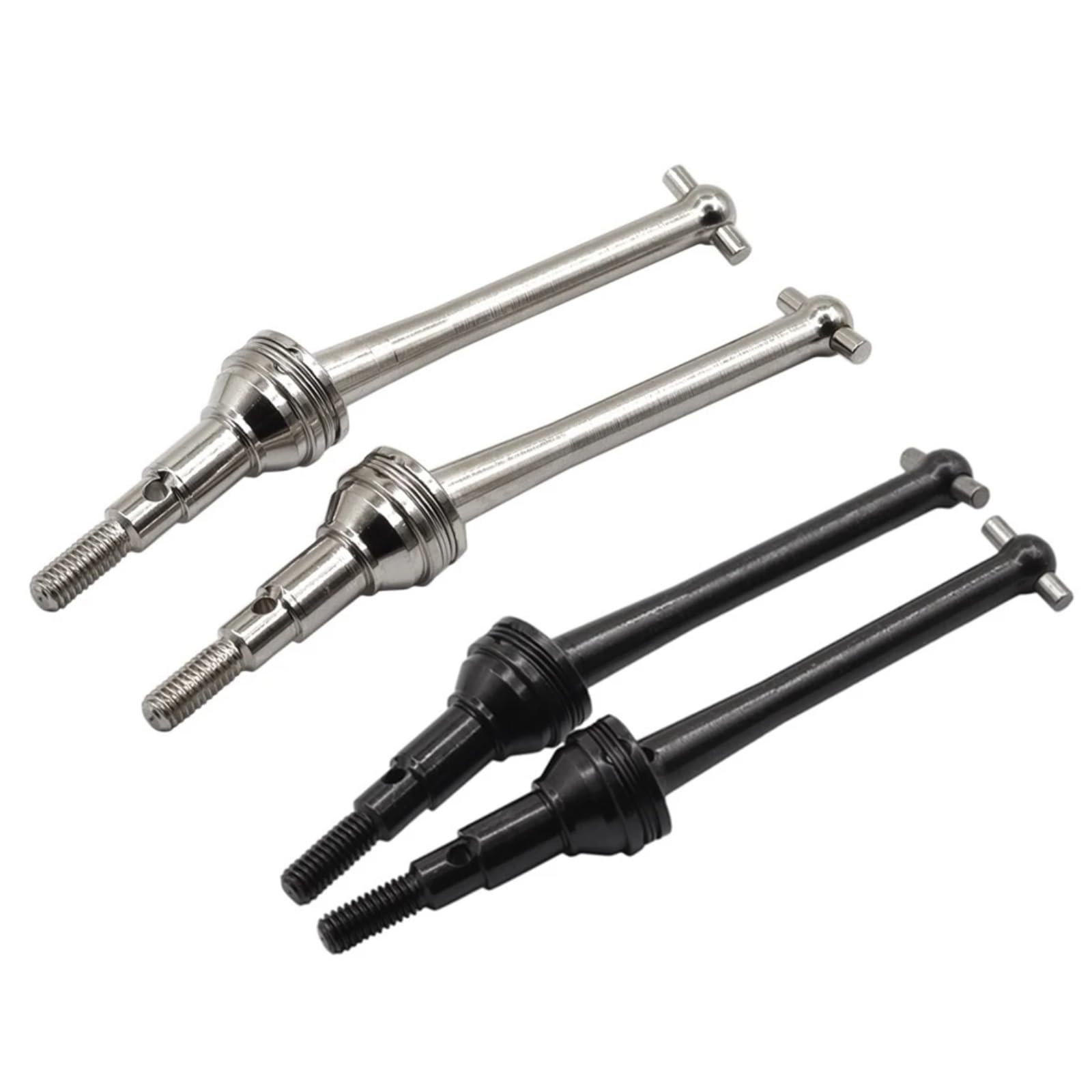 Rc Car Drive Shaft Red Steel CVD Drive Shaft Upgrade For MJX Hyper Go H16  1/16 RC Cars - Front & Rear Driveshaft Set 1/16 Scale RC Components