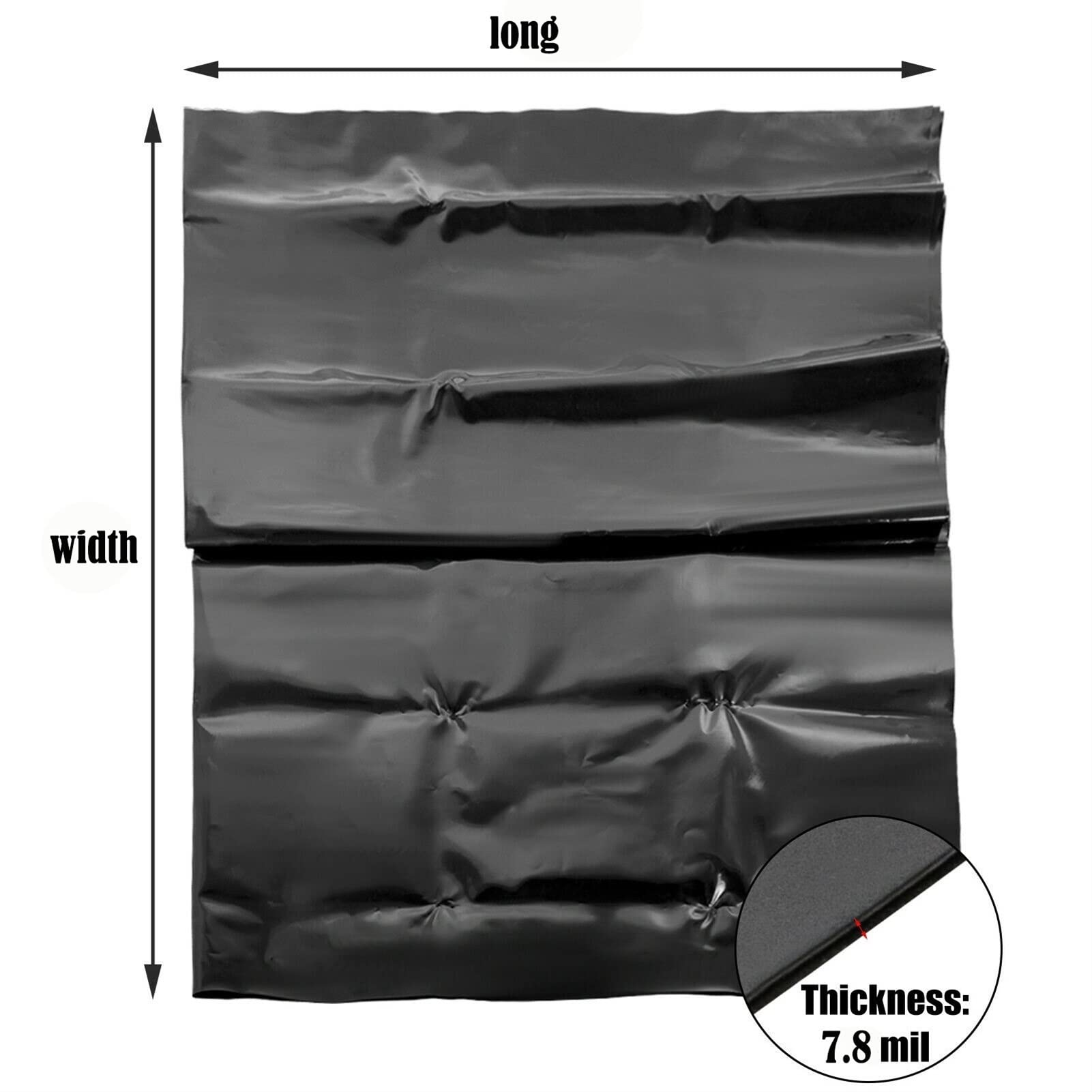 Rivestimento flessibile per stagno per giardino e stagno di pesci, membrana resistente in HDPE