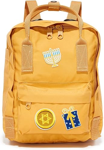 Miniatura 4 de Kirako 8 parches bordados de Hanukkah Feliz Janucá Estrella de David Menorah Dreidel CoserPlanchar en Reparación Bordado Apliques DIY Manualidades