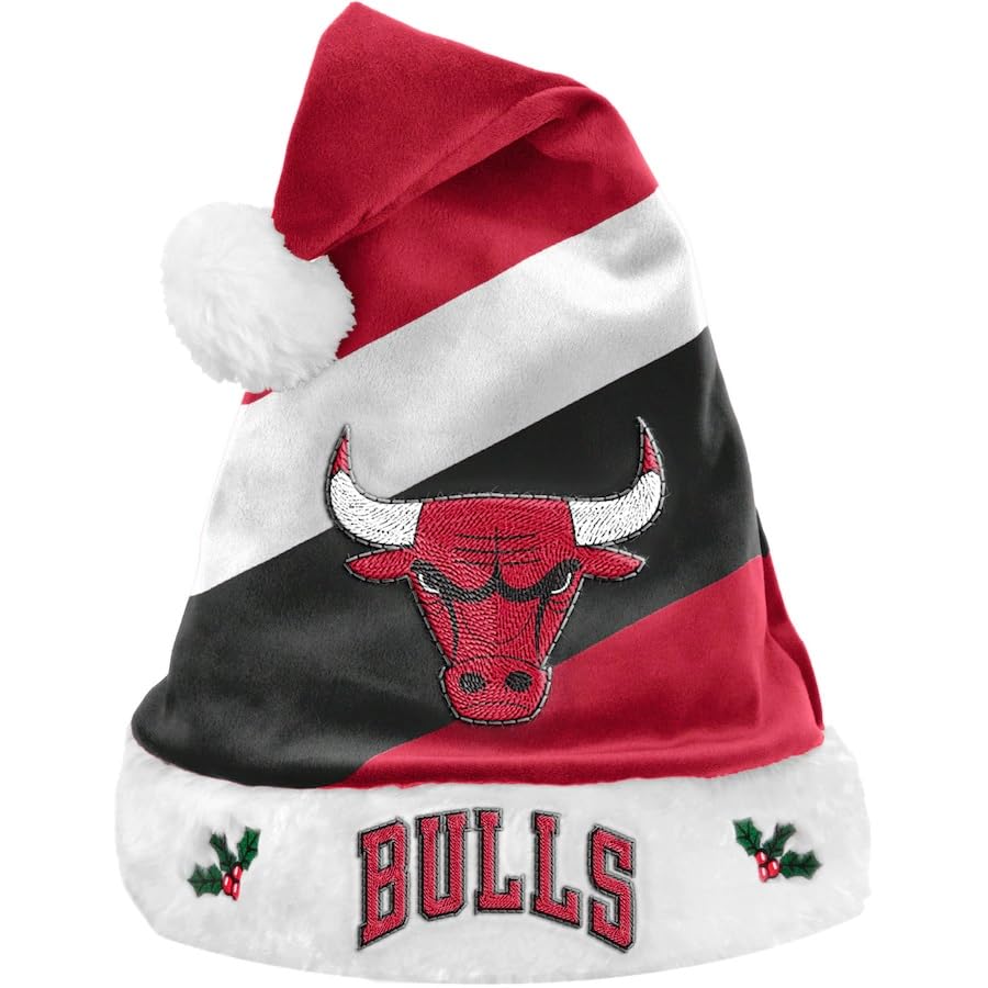 FOCO Chicago Bulls Basic Santa Hat