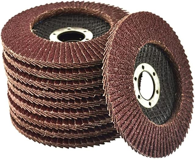ebuyerfix 10 x Flap Discs 40 Grit Angle Grinder 4.5" (115mm) Flat Sanding Grinding
