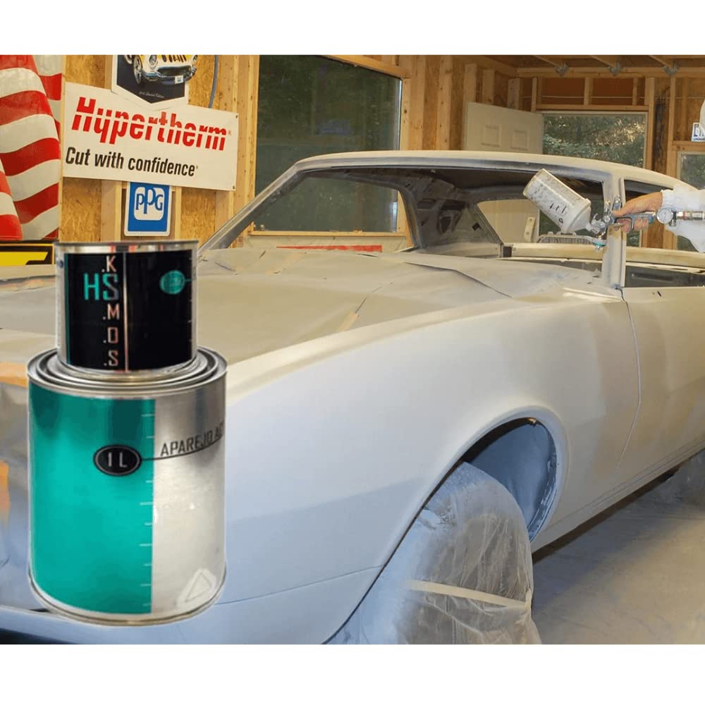 Aparejo Imprimacion para coche de 2 componentes color Blanco 1LT + 250ML. Anticorrosivo y gran adherencia