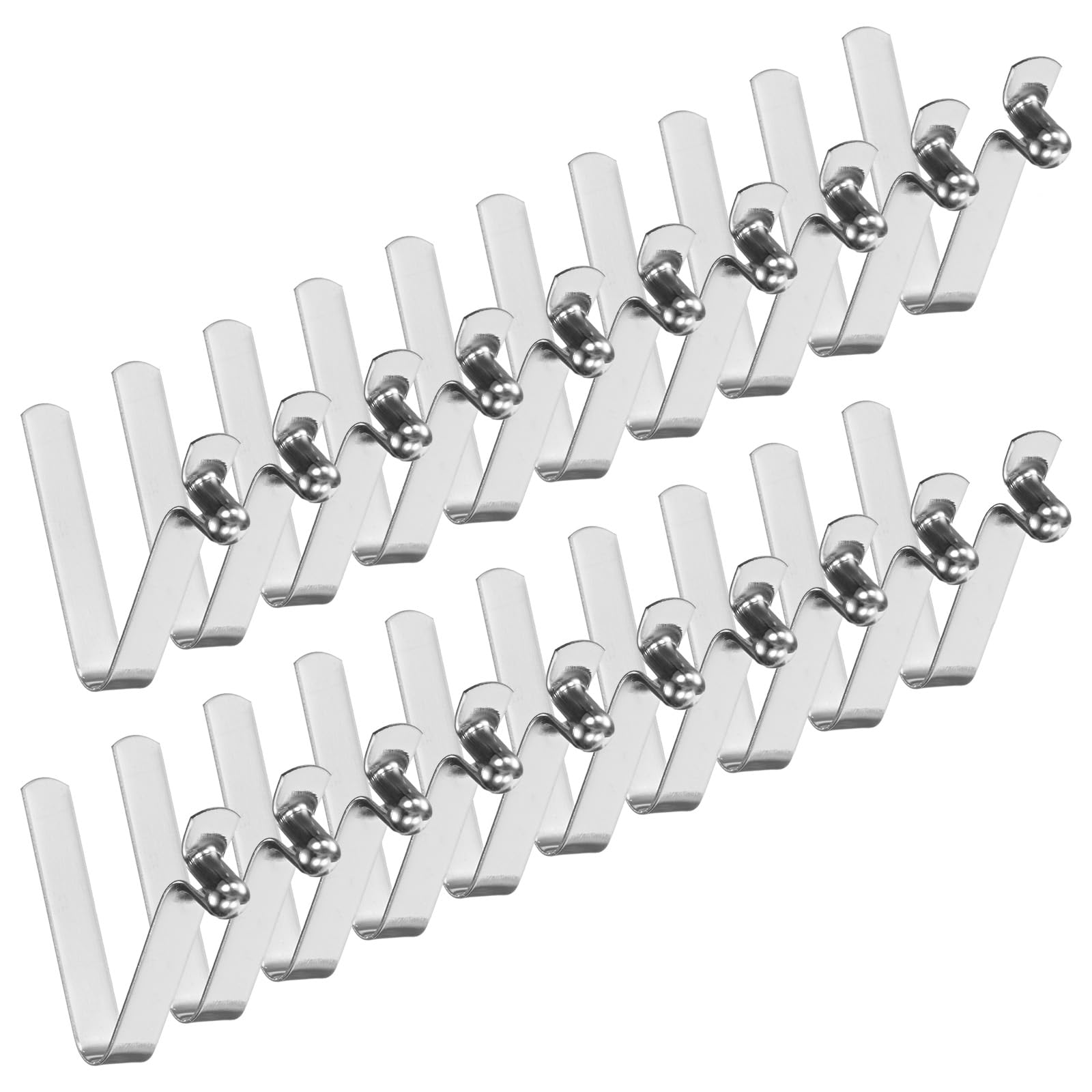 M METERXITY 20-Pack Kayak Paddle Snap 4mmx26mm Single Pin V Shaped Spring Steel Tent Pole Clips Locking Clips for Camping/Kayak Paddle/Tent Pole Push Button Spring Snap Clips