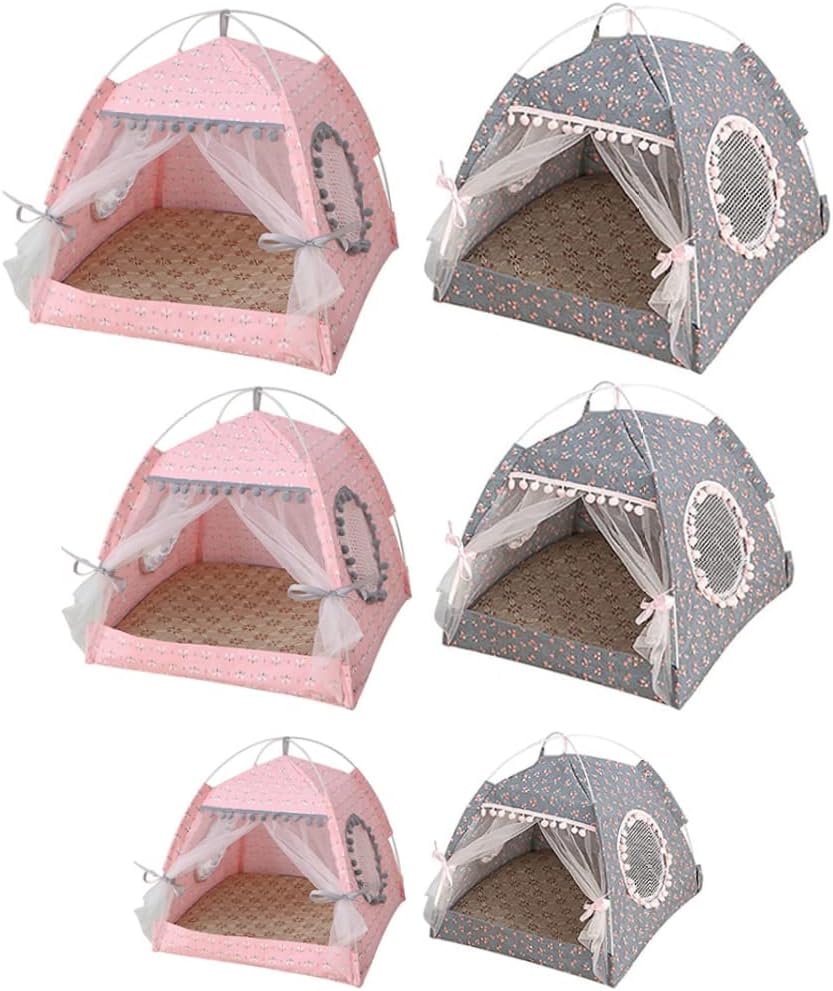 Tienda De Campaña Plegable Para Gatos Y Perros Pequeños - Grande, Transpirable Y Fácil De Montar