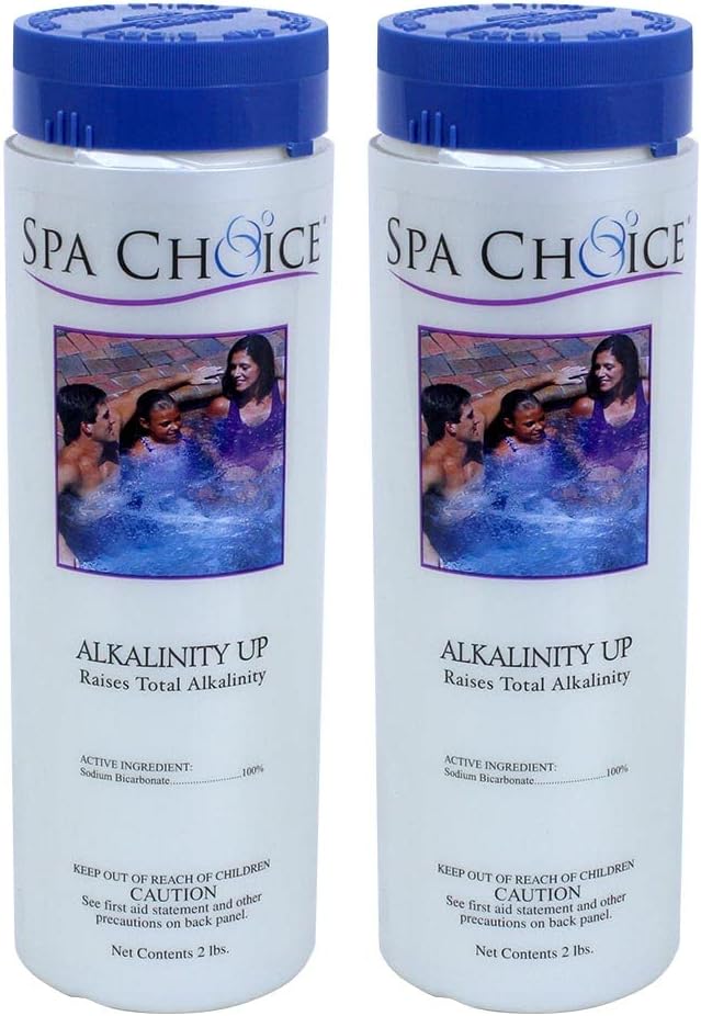 SpaChoice 2-Pounds 2-Pack Premium Alkalinity Up, Alkalinity Increaser for Hot Tub, 100% Sodium Bicarbonate, Made in USA