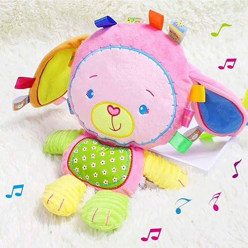 Miniatura 4 de Upalupa Peluche de conejito de peluche, adorable muÃ±eca pacifÃ­fica, juguete suave y sensorial calmante, gran regalo para reciÃ©n nacidos, cama de