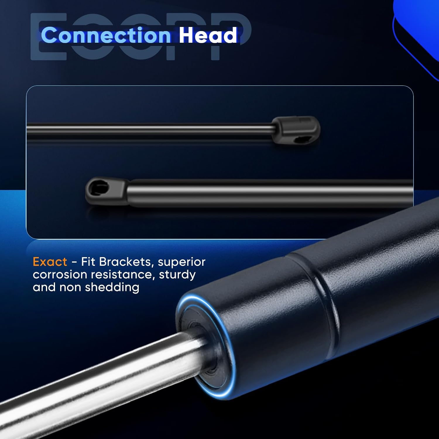 ECCPP Lift Support Hood Replacement Struts Gas Springs Fit for Chevrolet Impala 2006-2013,for Chevrolet Impala Limited 2014-2016,for Chevrolet Monte Carlo 2006-2007 Set of 2