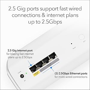 NETGEAR Orbi 770 Series Tri-Band WiFi 7 Mesh Network System (RBE772) - Router + 1 Satellite Extender, Security Features, Up to 11Gbps, Covers up to 5,500 sq.ft., 100 Devices, 2.5 Gig Internet Port