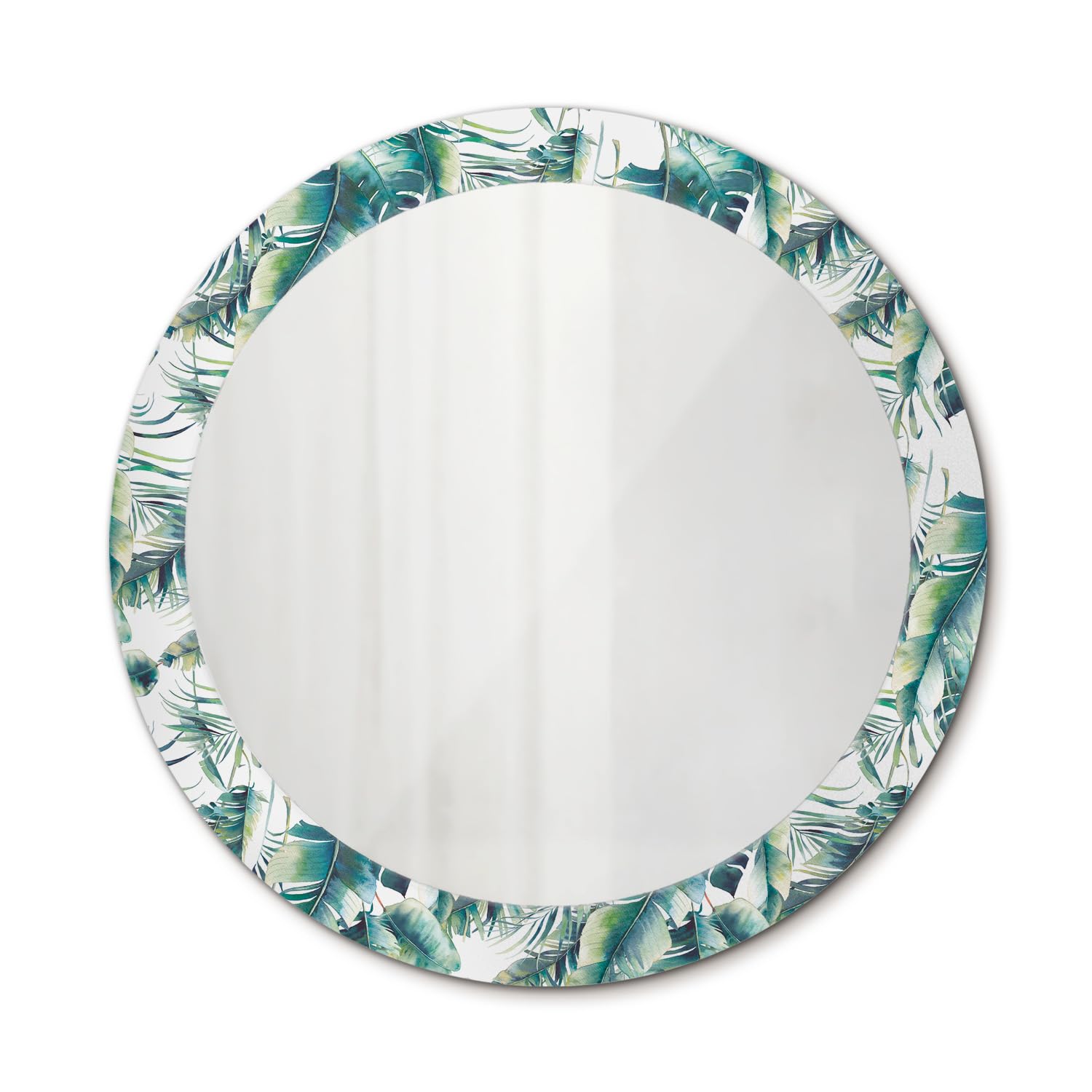 Miroir salle de bain 80 cm rond suspendu et décoration murale salon