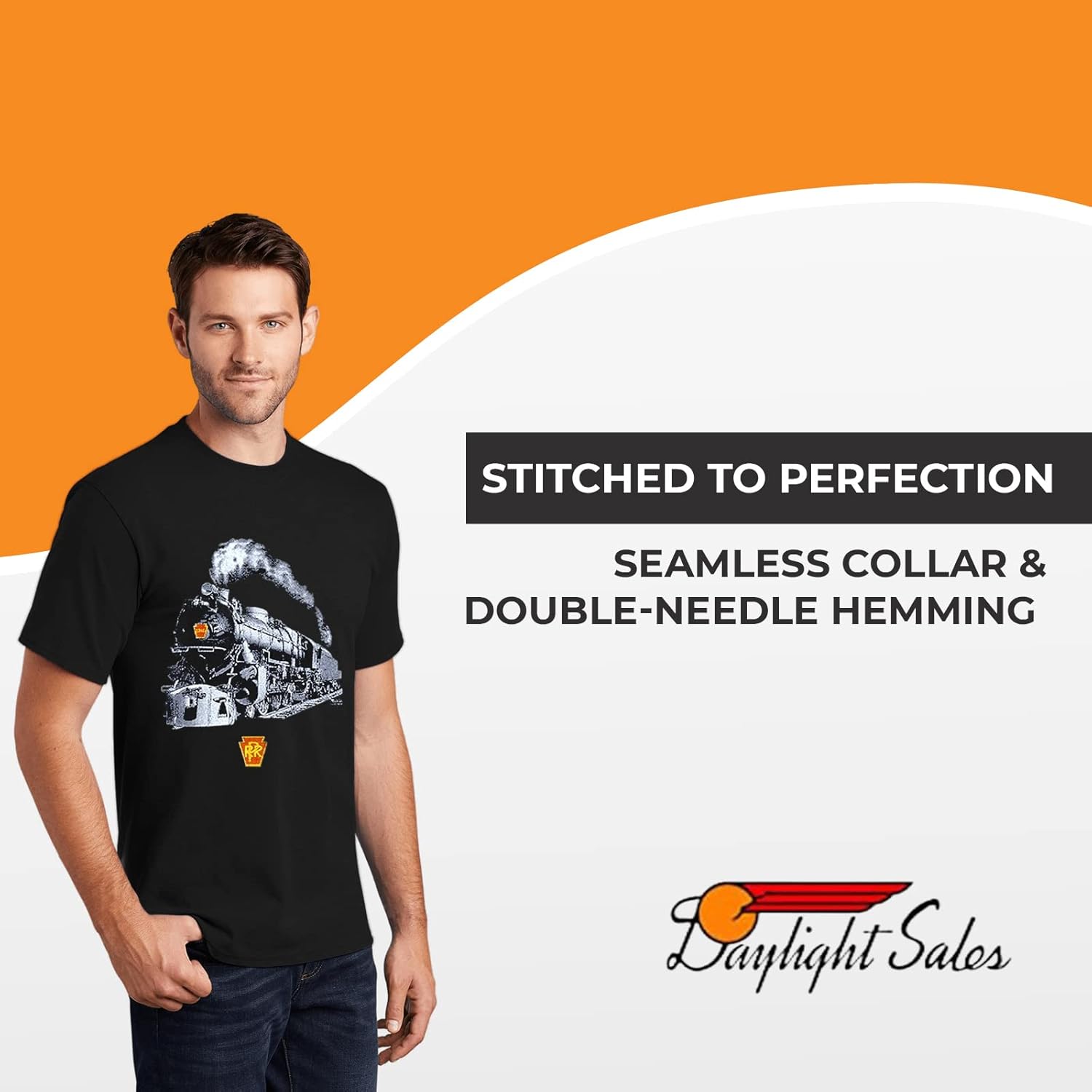 Daylight Sales Pennsylvania Railroad K4 1361 Authentic Railroad T-Shirt Tee Shirt [139g] - Image 4