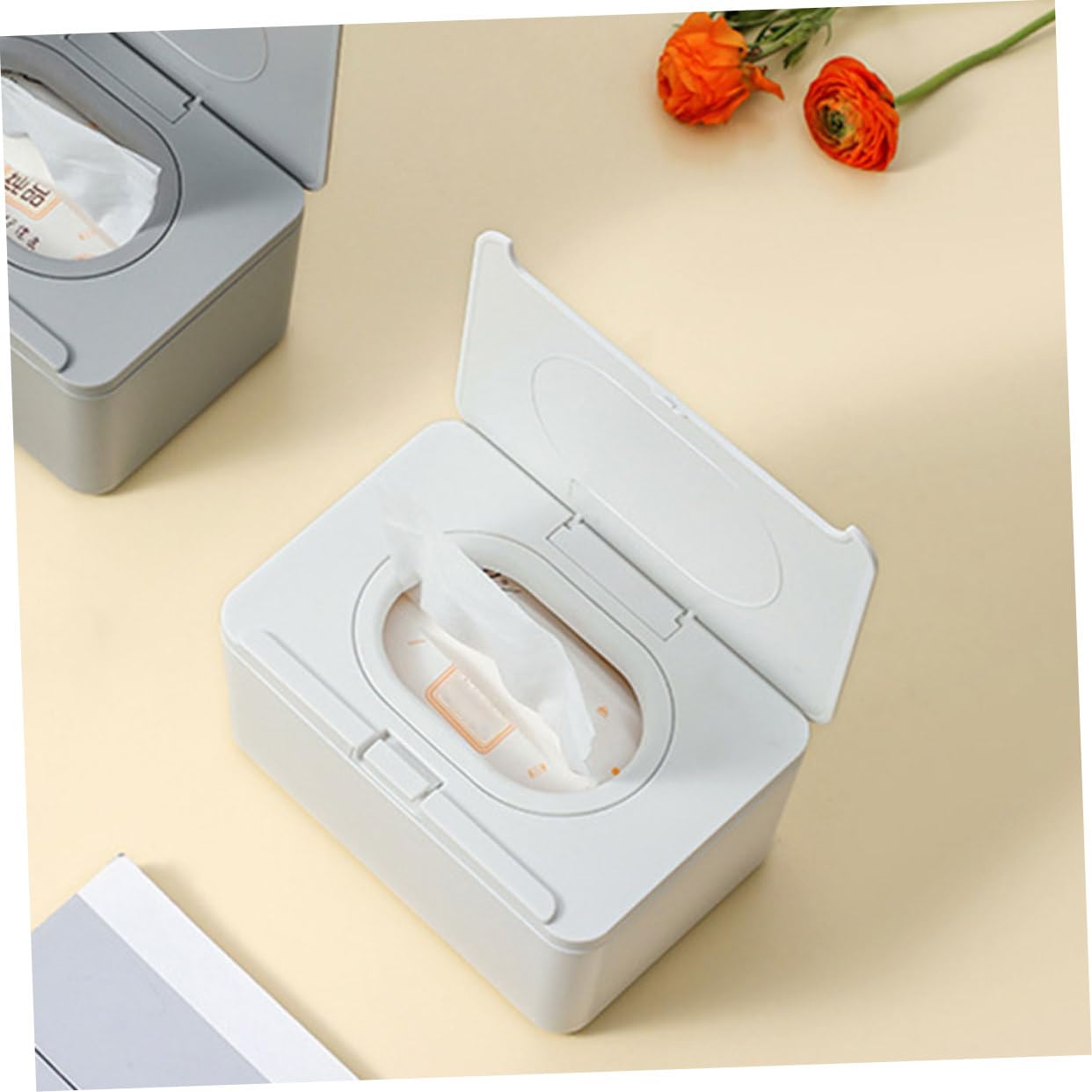 Gatuida 2pezzi Dispenser Per Salviette Per Contenitore Portatile Riutilizzabile Per Salviette Dispenser Ricaricabile Per Per Design Leggero e Compatto
