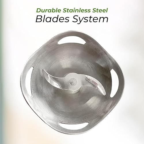 Miniatura 7 de Koblenz Batidora de mano de inmersión 2 en 1 con motor de 800 W, acero inoxidable, 2 velocidades con control variable, incluye taza medidora y