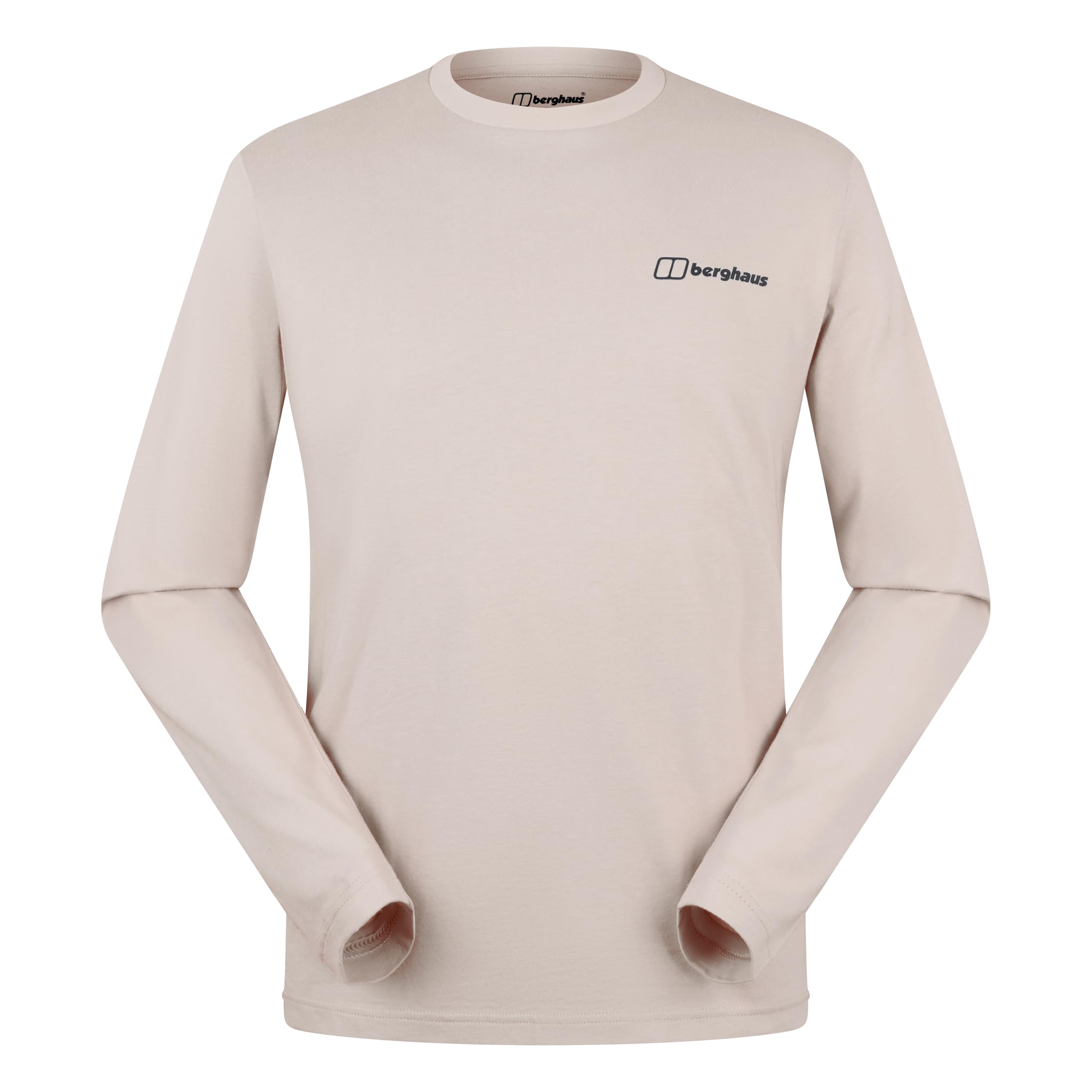 Berghaus Men's Grappled T-Shirt | 100% Cotton Non-Technical T-Shirt, Taupe, S