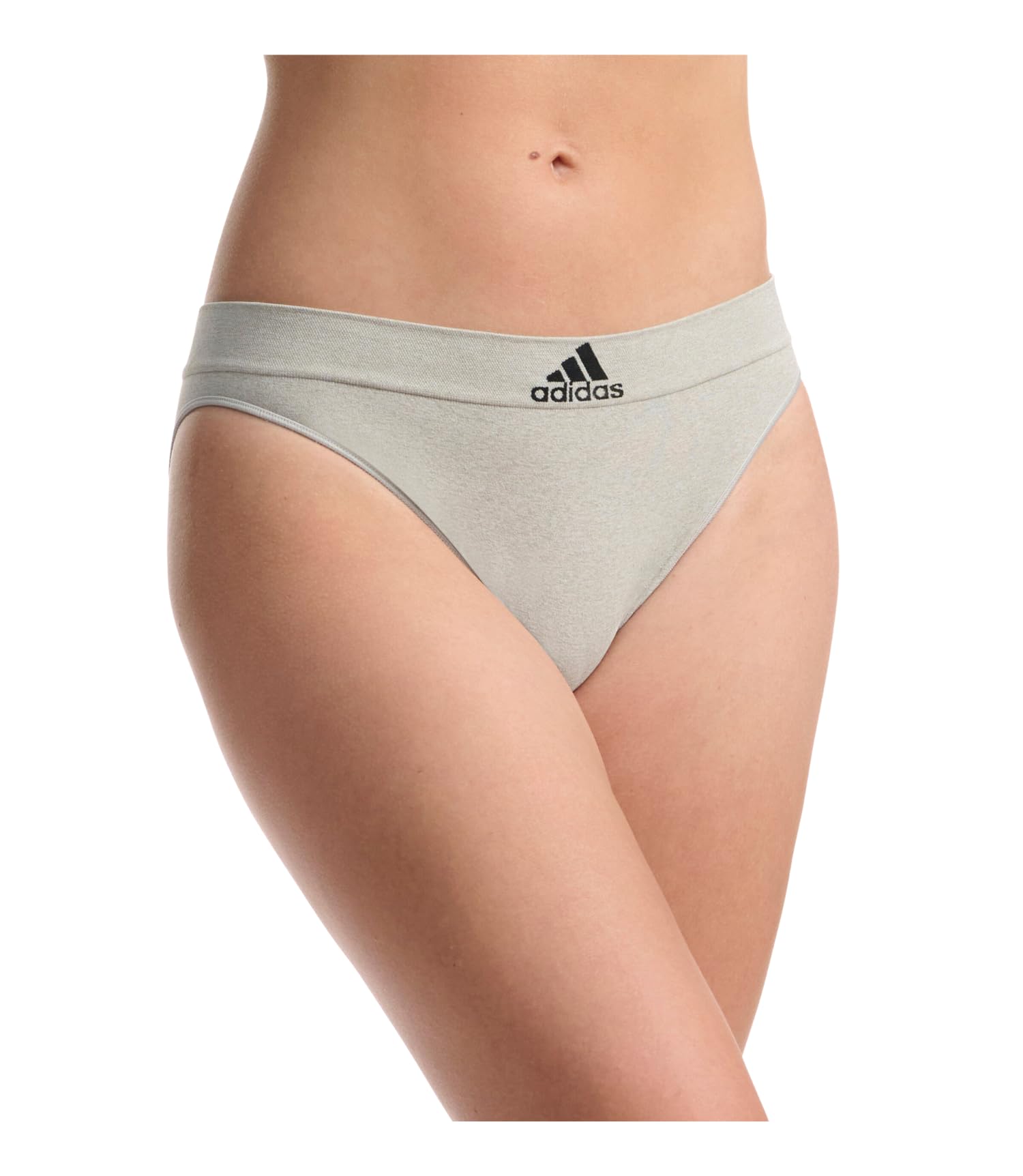 adidas Ropa interior de bikini sin costuras para mujer, paquete de 3