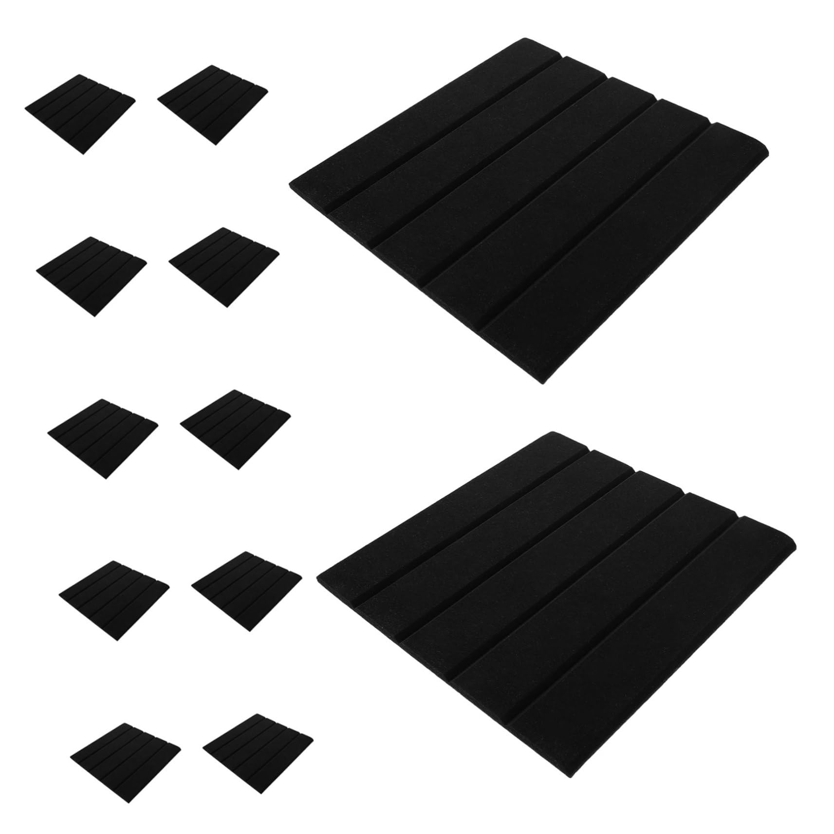 SEWACC 12 Piezas Paneles Acústicos Verticales con Adhesivo Paneles Absorbentes de Sonido para Paredes y Puertas Reducción de Ruido Profesional para Oficinas y Salas de Reuniones
