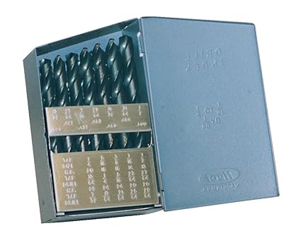Cle-Line C21119 1/16 in.-1/2 in. Steam Oxide Finish High Speed Steel 135-Degree Split Point Twist Drill Bit Set (29-Piece Set)
