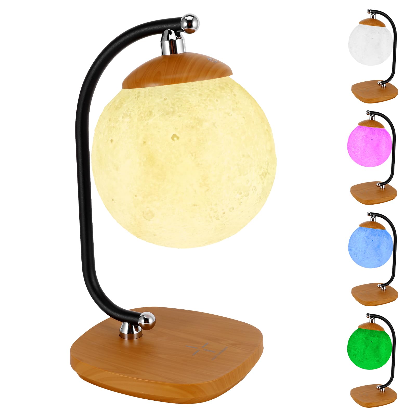 Kinberry LED Bedside Lamps, Wireless Charger Touch Control Table Lamp,  Dimmable Desk Lamp Night Light, Reading Light Moon Lights for Bedroom for  Men,Women,Boys,Girls,Teenage (Wood Grain Color) – BigaMart, image size:1600x1600