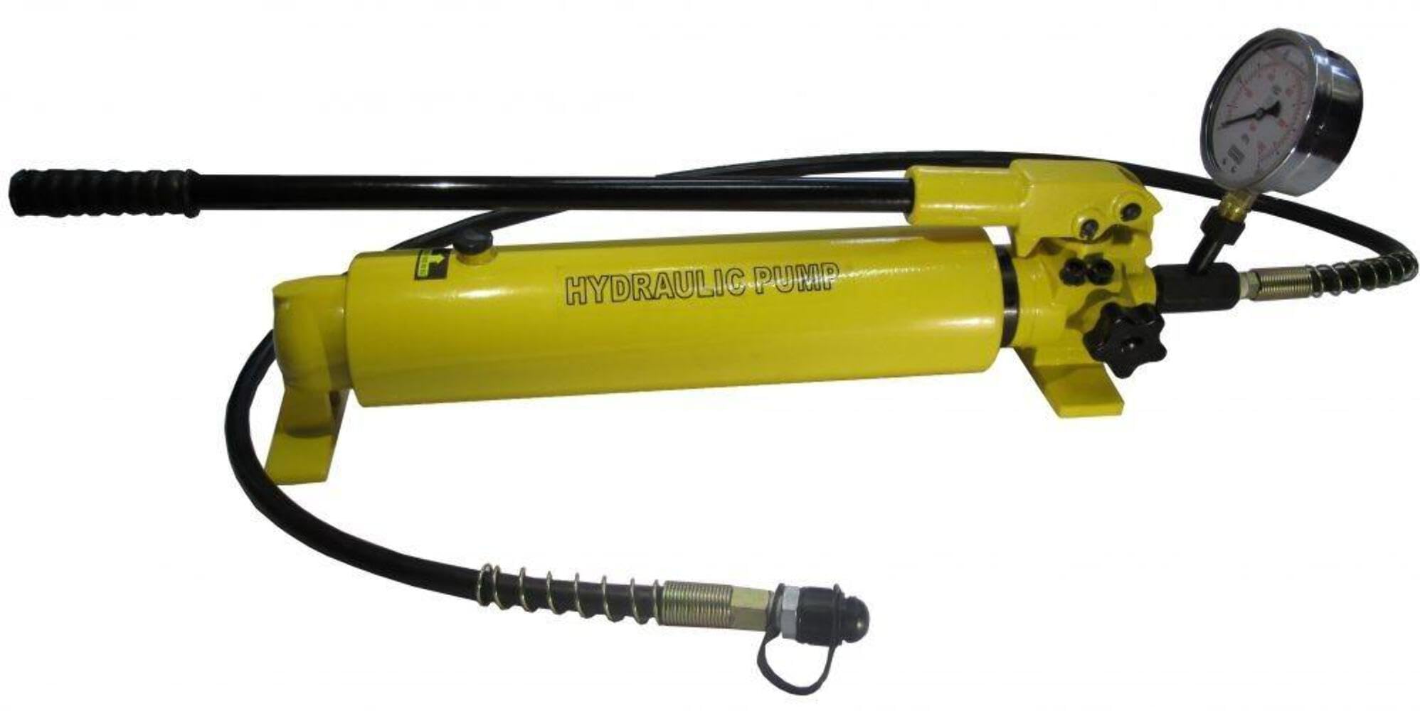 Pompa idraulica manuale con manometro (700 bar, 2700 cm3) (B-700-AB)