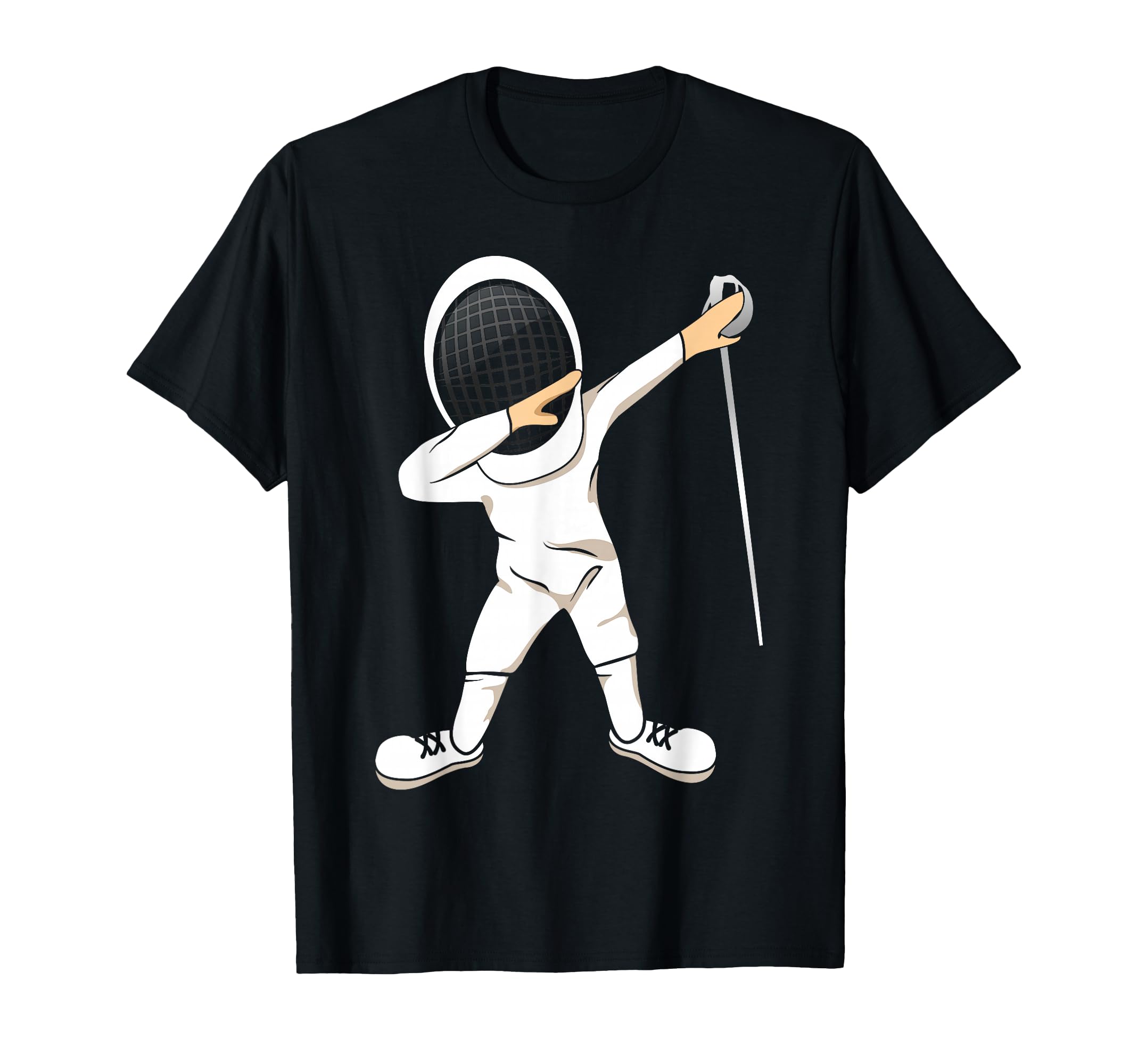 Funny Dabbing Fencing Sports T-Shirt for Men and Women MM T-Shirt