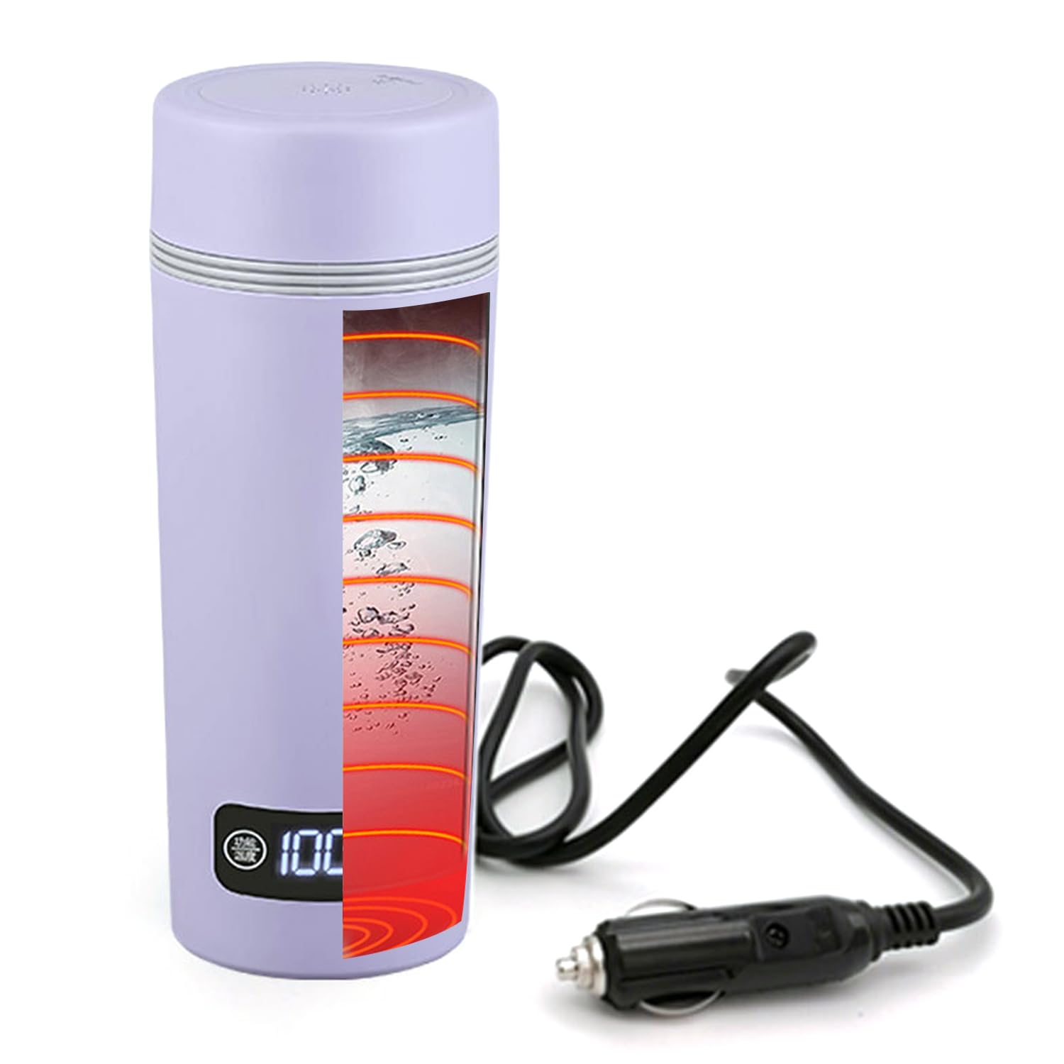 「やかんだけでなく、保温カップにもなる」 MACOLAUDER 車載電気ケトル 沸騰・保温モード 450ml 電気ポット 304ステンレス 車中泊 12V/24V 粉ミルク45[度]・花茶60[度]・コーヒー80[度]・お湯100[度] 小 Amazon | 「やかんだけでなく、保温カップにもなる」 MACOLAUDER 車載