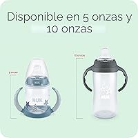 Vista 5 de NUK Taza para aprender, 10 onzas, paquete de 2, 8 meses en adelante, sin BPA, a prueba de derrames