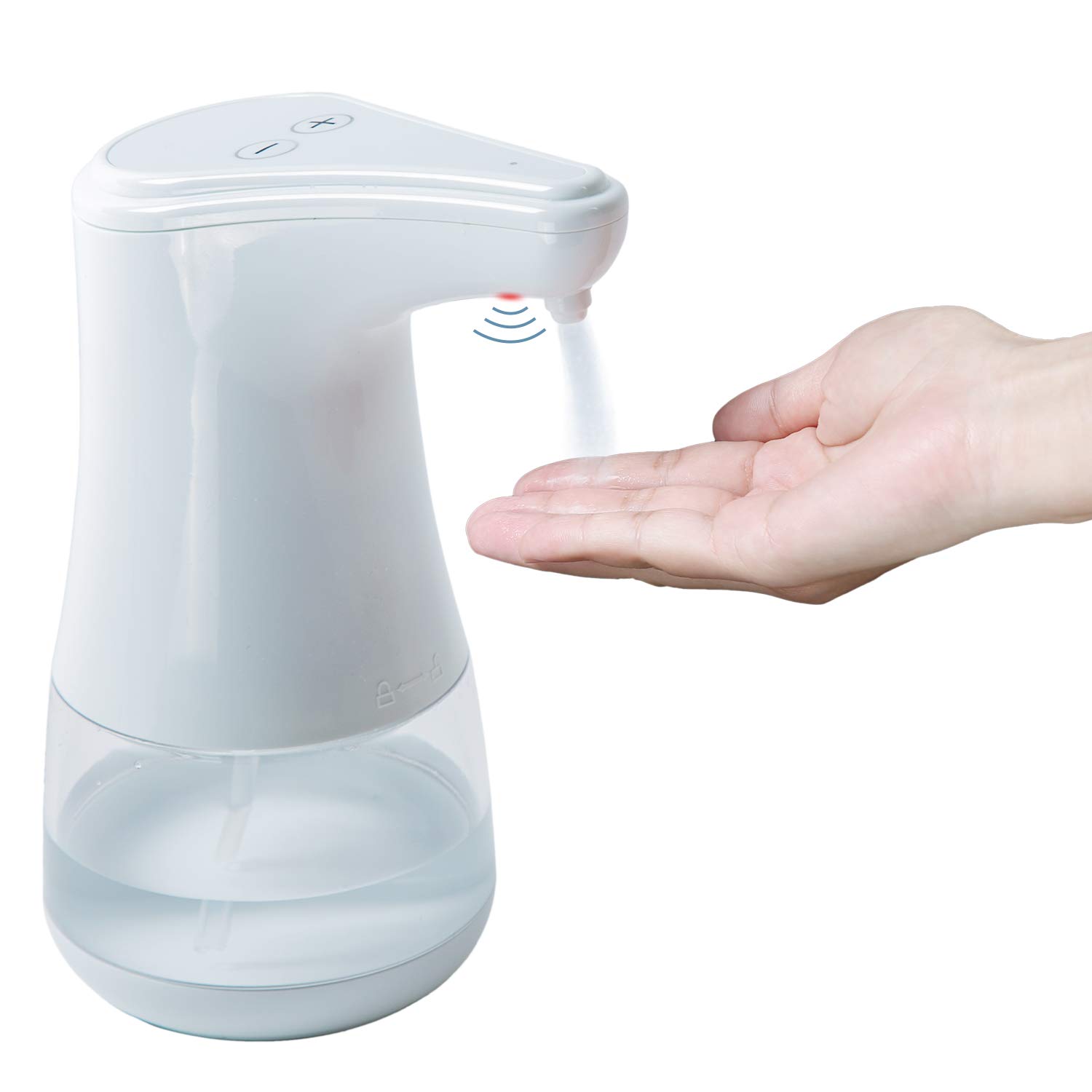 Anze Automatic Soap Dispenser Sprayer, 360ml Non-Contact Electric Infrared Sensor Soap Dispenser Touchless Spray Hand Sanitizer Dispenser for Hotel, Office, Home