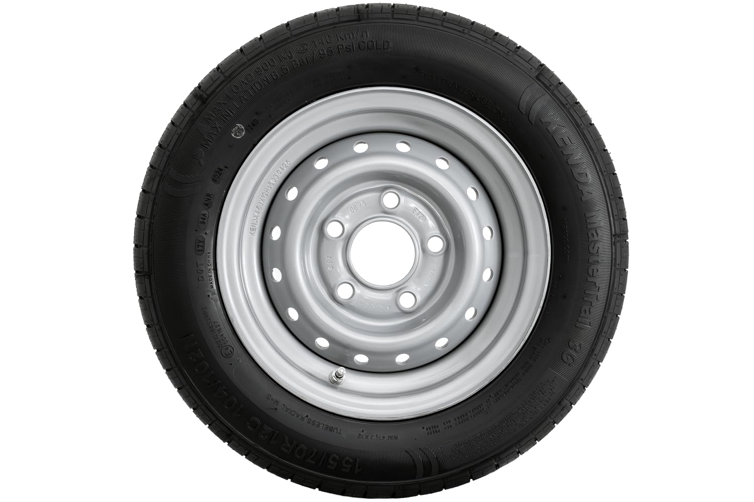 Ruota rinforzata per rimorchio PNEUMATICO KENDA 155/70 R12C 104/102N KENDA RIM 4.5Jx12"H2 5x112 ET:20