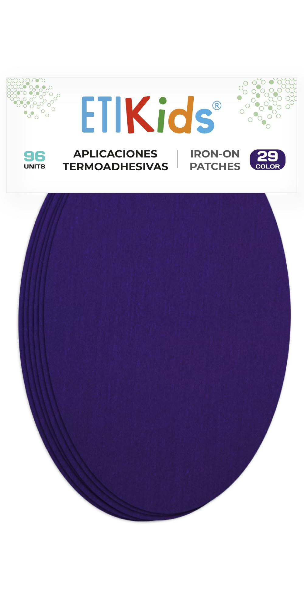 96 Violet Iron-On Fabric Repair Patches โ Knee & Elbow Patches for Clothes, Trousers, Jackets, Sweaters & Shirts, 16 x 10 cm