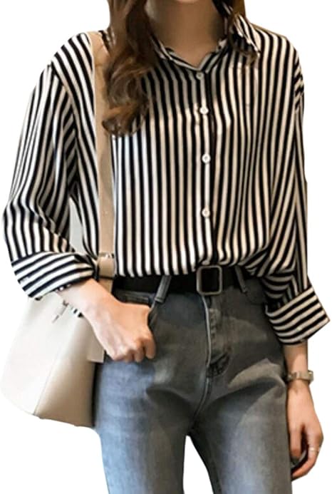 Amazon Rehoodnレディース シャツ ブラウス 可愛い シャツ トップス レディース おしゃれ ストライプ シャツ レディース カジュアル シャツ アウター シャツ ブラウス 通販 Amazon Rehoodnレディース シャツ ブラウス 可愛い シャツ トップス レディース おしゃれ ストライプ シャツ レディース カジュアル シャツ アウター シャツ ブラウス 通販
