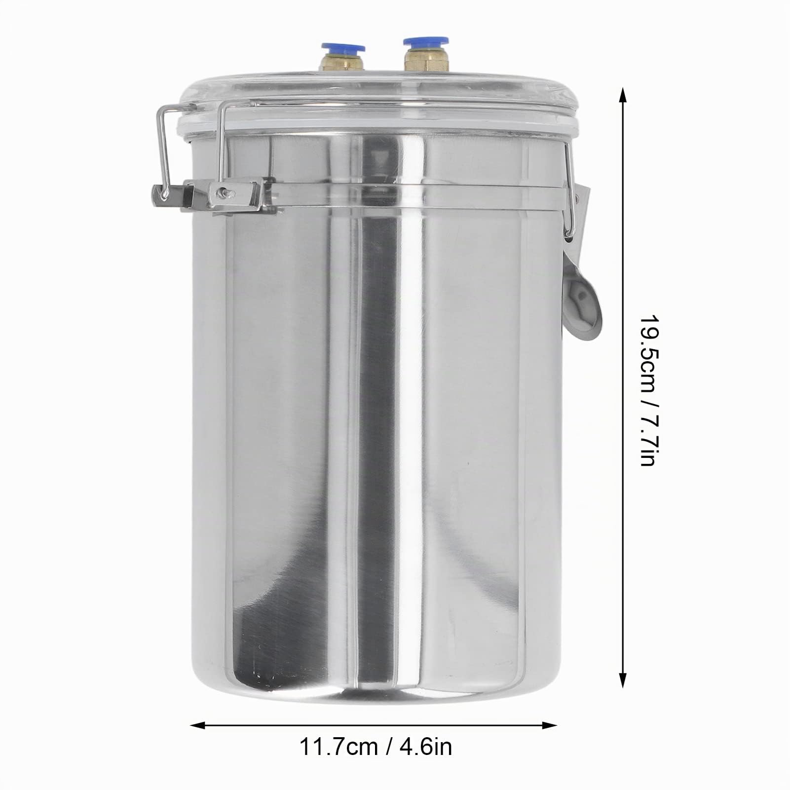 Ejoyous Máquina de Ordeño Manual para Cabras, Bomba de Ordeño para Ovejas y Vacas de 2 Litros, Ordeñadora Portátil de Acero Inoxidable para Ganado Ordeñadora de Cabras Al Vacío para Ovejas