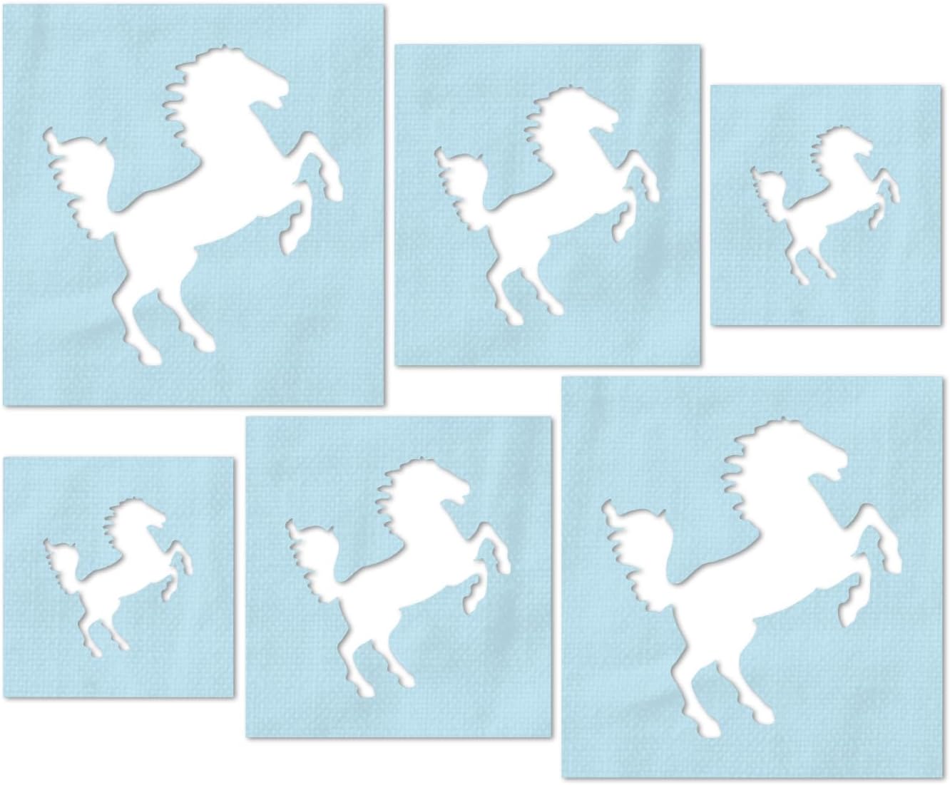 Stencil Stop Wild Horse Stencil - Reusable for DIY Projects, Painting, Drawing, Crafts - 14 Mil Mylar Plastic (16.88 x 18 inches)